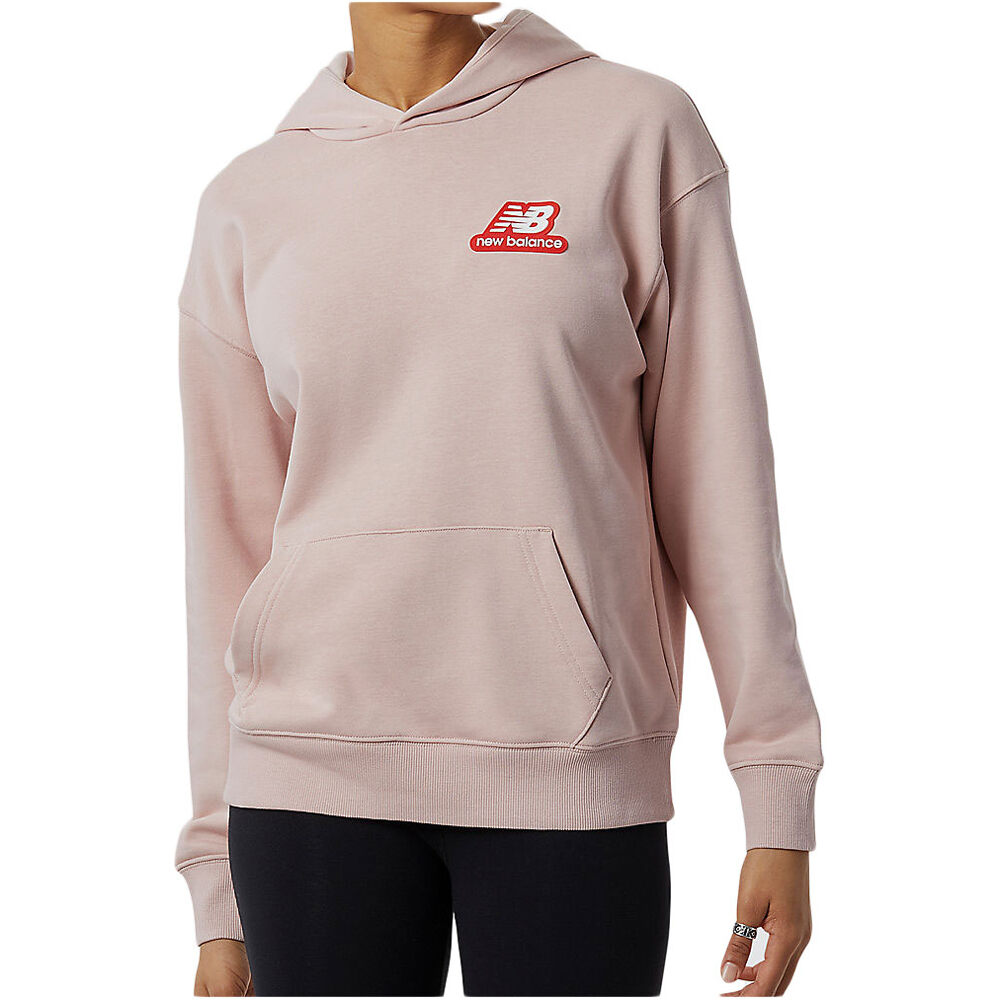 New Balance sudadera mujer ESSENTIALS CANDY PACK HOODED vista frontal