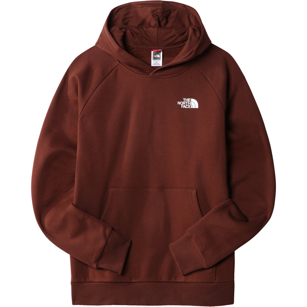 The North Face sudadera hombre RAGLAN REDBOX HOODIE vista frontal