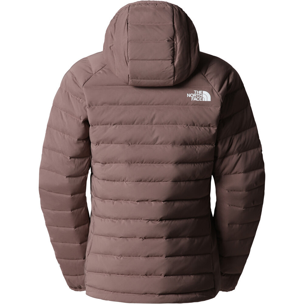 The North Face chaqueta outdoor mujer BELLEVIEW STRETCH DOWN HOODIE vista trasera