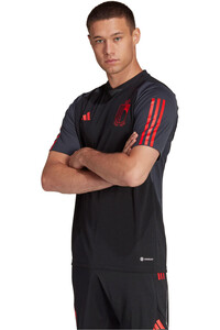 adidas camiseta de fútbol oficiales Belgium Tiro 23 Training vista frontal