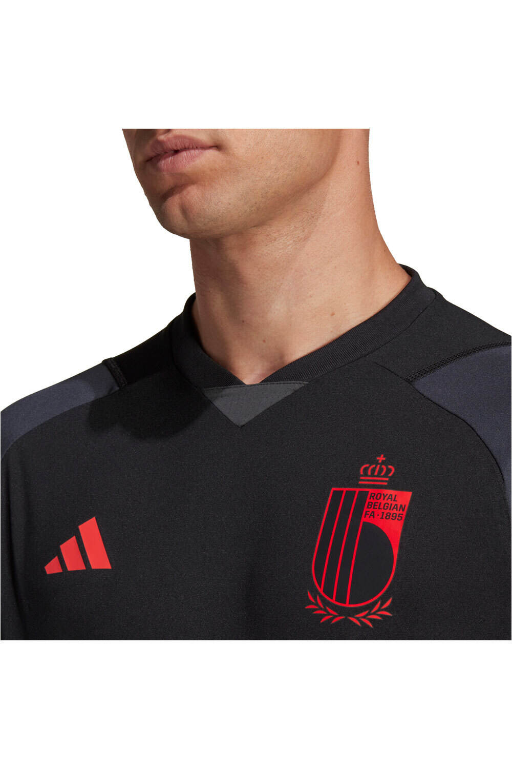 adidas camiseta de fútbol oficiales Belgium Tiro 23 Training vista detalle