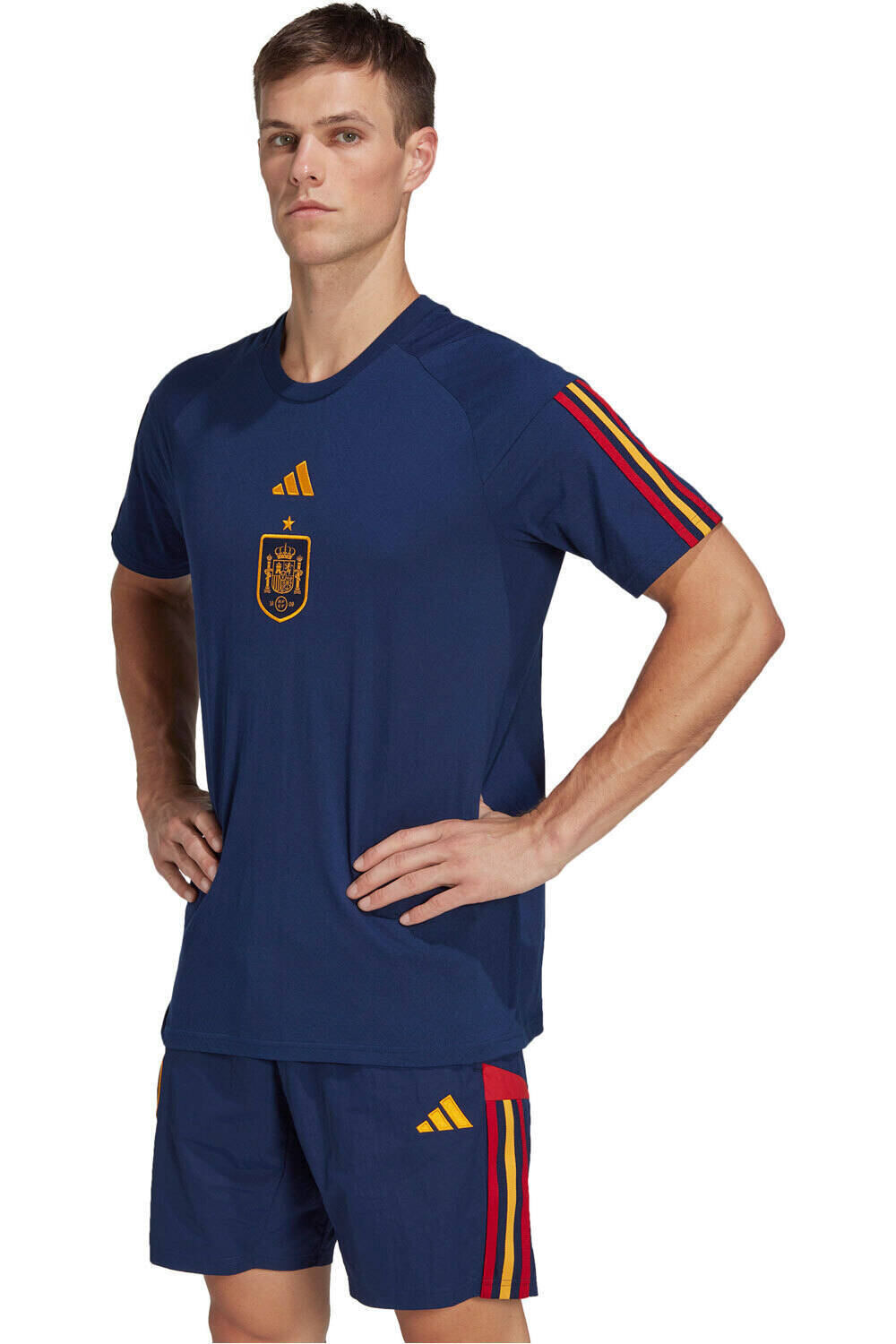 adidas camiseta de fútbol oficiales Spain Travel vista frontal