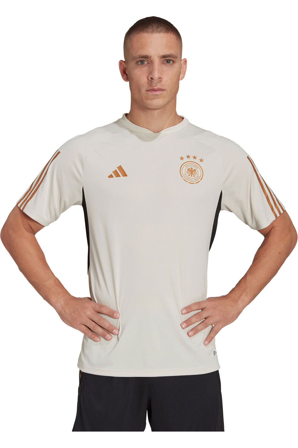 adidas camiseta de fútbol oficiales Germany Tiro 23 Training vista frontal