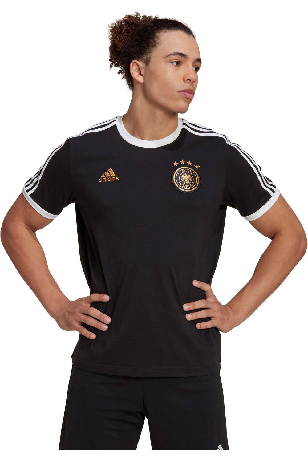 adidas camiseta de fútbol oficiales Germany DNA 3-Stripes vista frontal