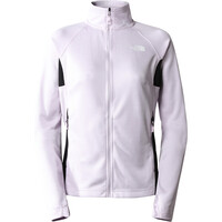 The North Face chaqueta impermeable mujer AO MIDLAYER FZ vista frontal