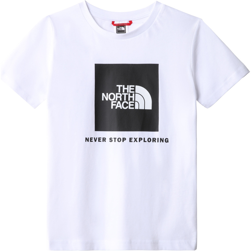 The North Face camiseta montaña manga corta niño TEENS BOX S/S TEE vista frontal