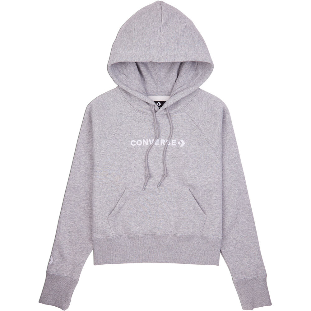 Converse wordmark fleece pullover hoodie sudadera mujer