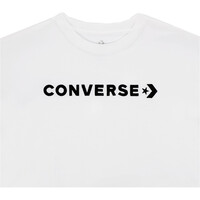 Converse camiseta manga corta mujer WORDMARK RELAXED TEE vista detalle