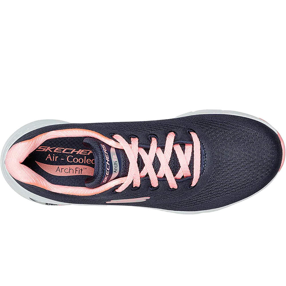 Skechers zapatillas fitness mujer ARCH FIT vista trasera