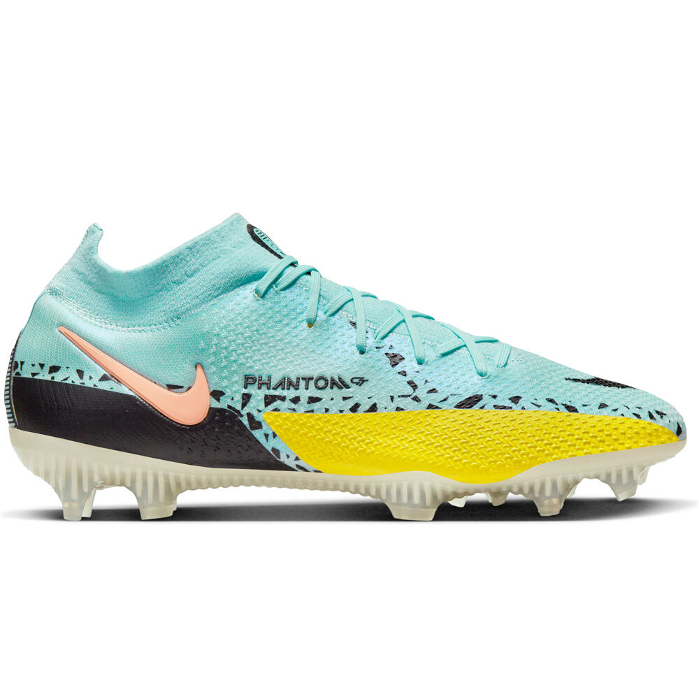 Nike botas de futbol cesped artificial PHANTOM GT2 ELITE DYNAMIC FIT FG lateral exterior