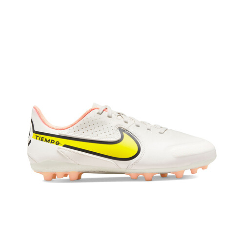 Tiempo Legend 9 Academy Ag blanco botas de futbol niño cesped artificial Forum Sport