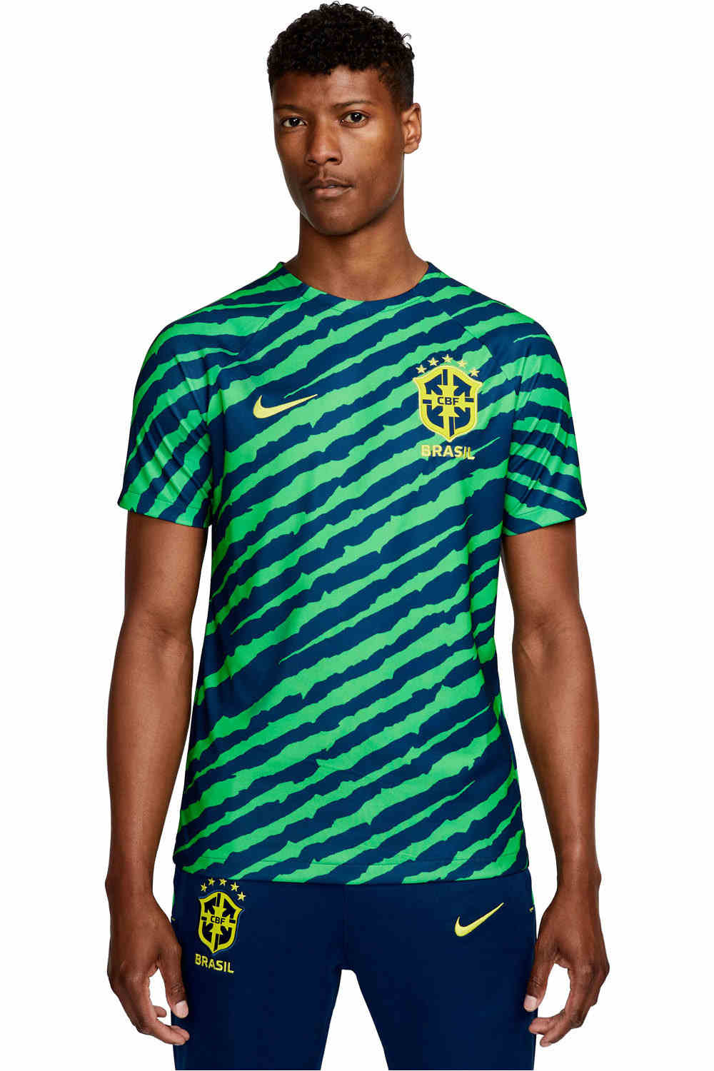 Nike camiseta de fútbol oficiales CAMISETA CALENTAMIENTO BRASIL 2022 vista frontal