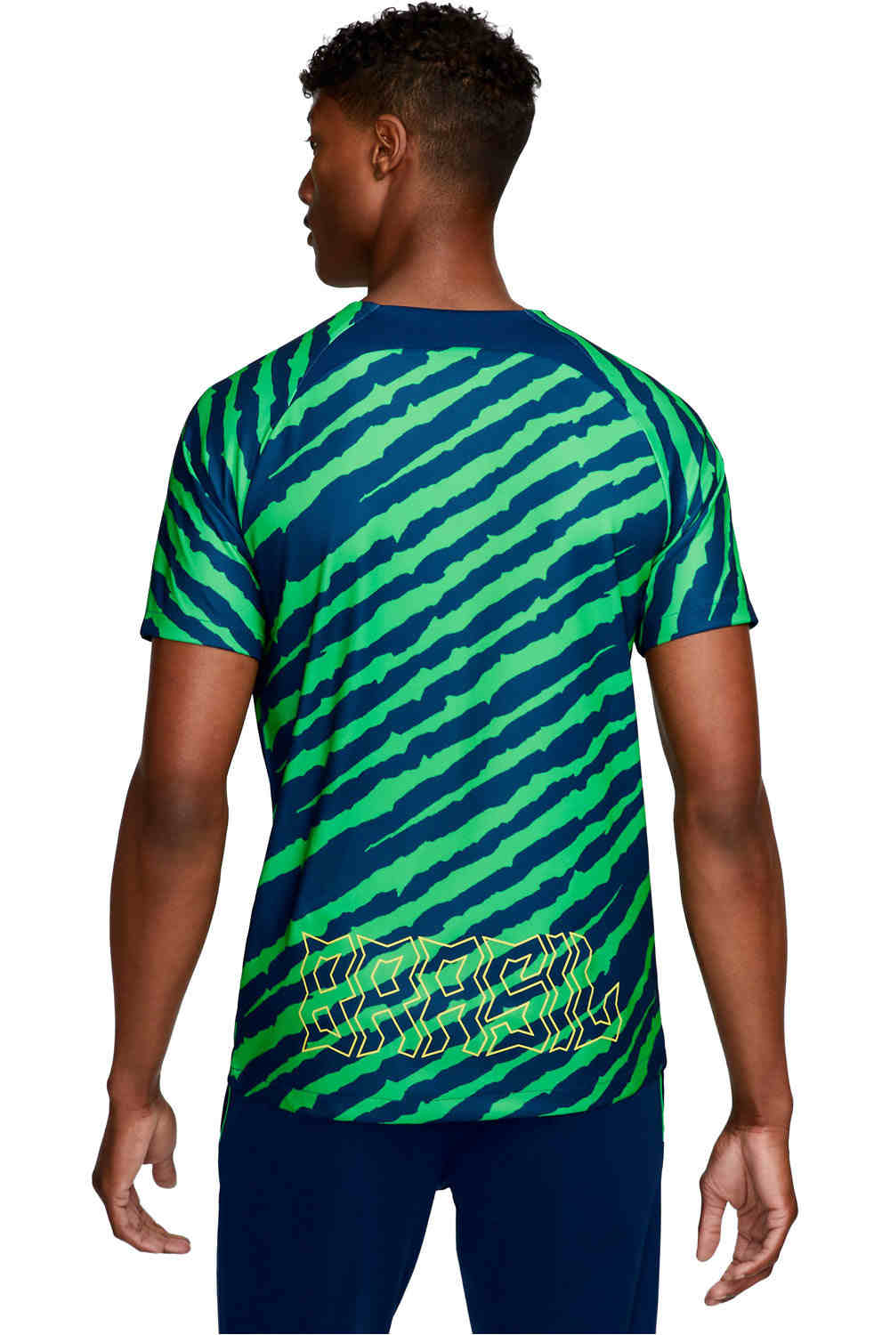 Nike camiseta de fútbol oficiales CAMISETA CALENTAMIENTO BRASIL 2022 vista trasera