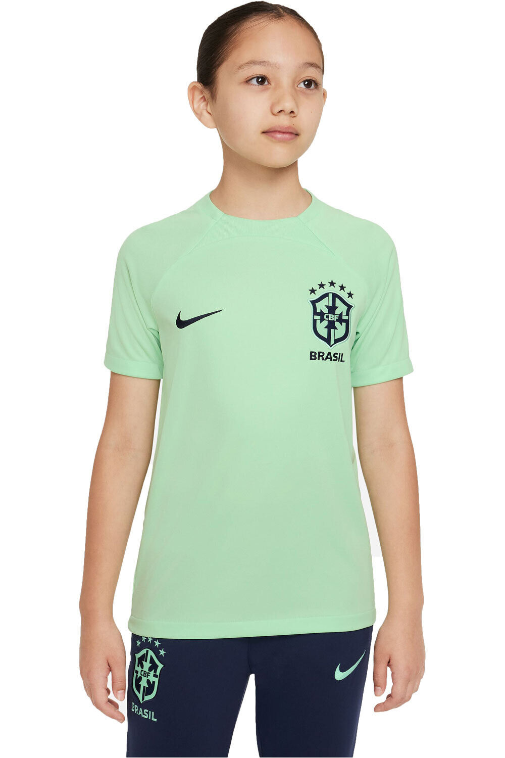 Nike camiseta entrenamiento niño BRASIL 22 TOP K vista frontal
