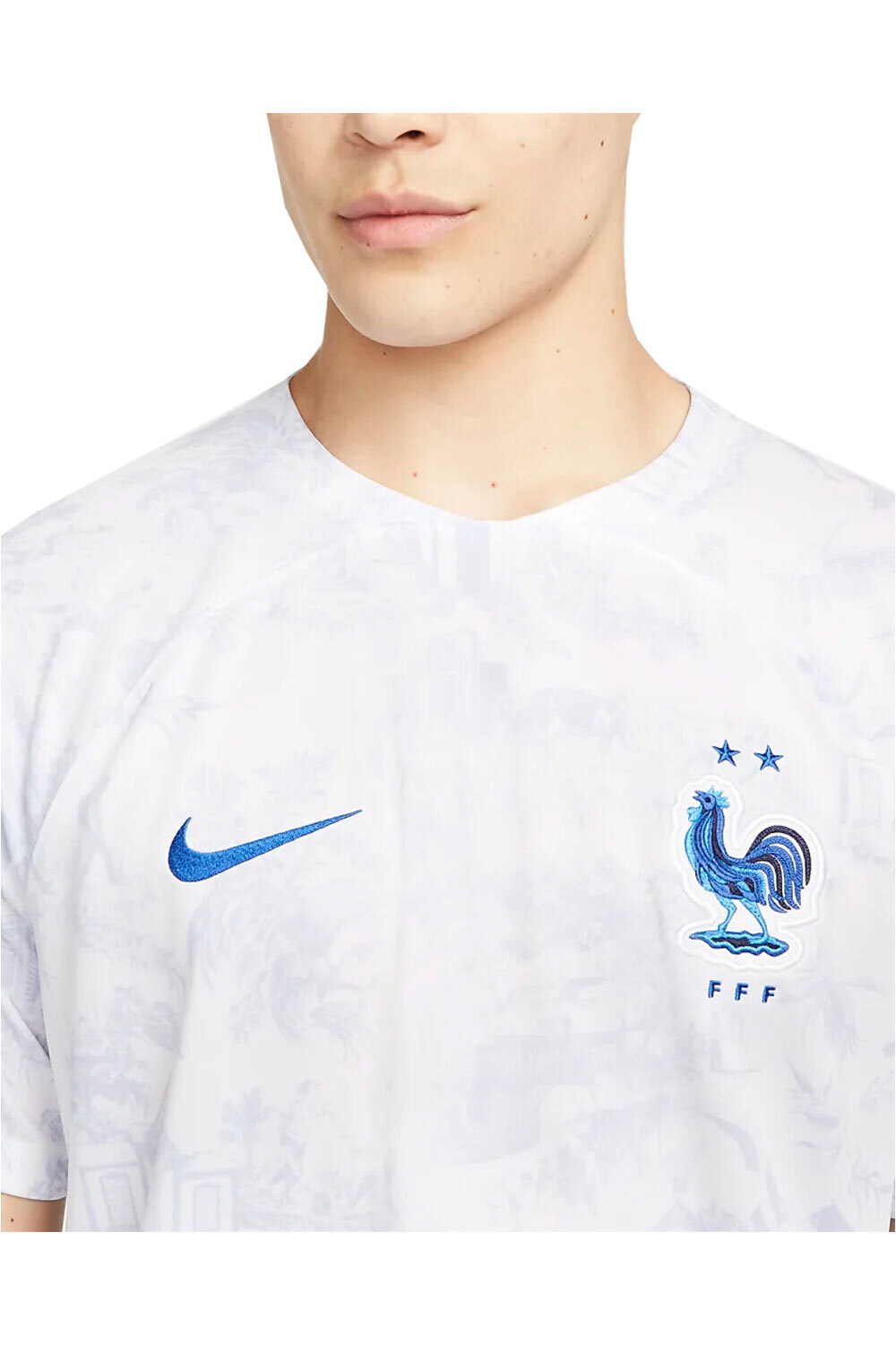 Nike camiseta de fútbol oficiales CAMISETA FRANCIA SEGUNDA EQUIPACION 2022 vista detalle