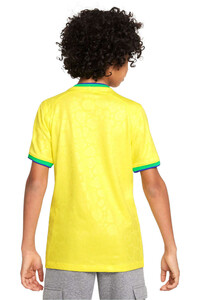 Nike camiseta de fútbol oficiales niño CAMISETA BRASIL INFANTIL PRIMERA EQUIPACION 2022 vista trasera