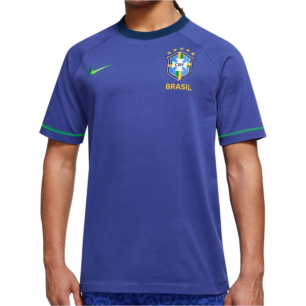 Nike camiseta de fútbol oficiales BRASIL 22 TRAVEL TOP vista detalle