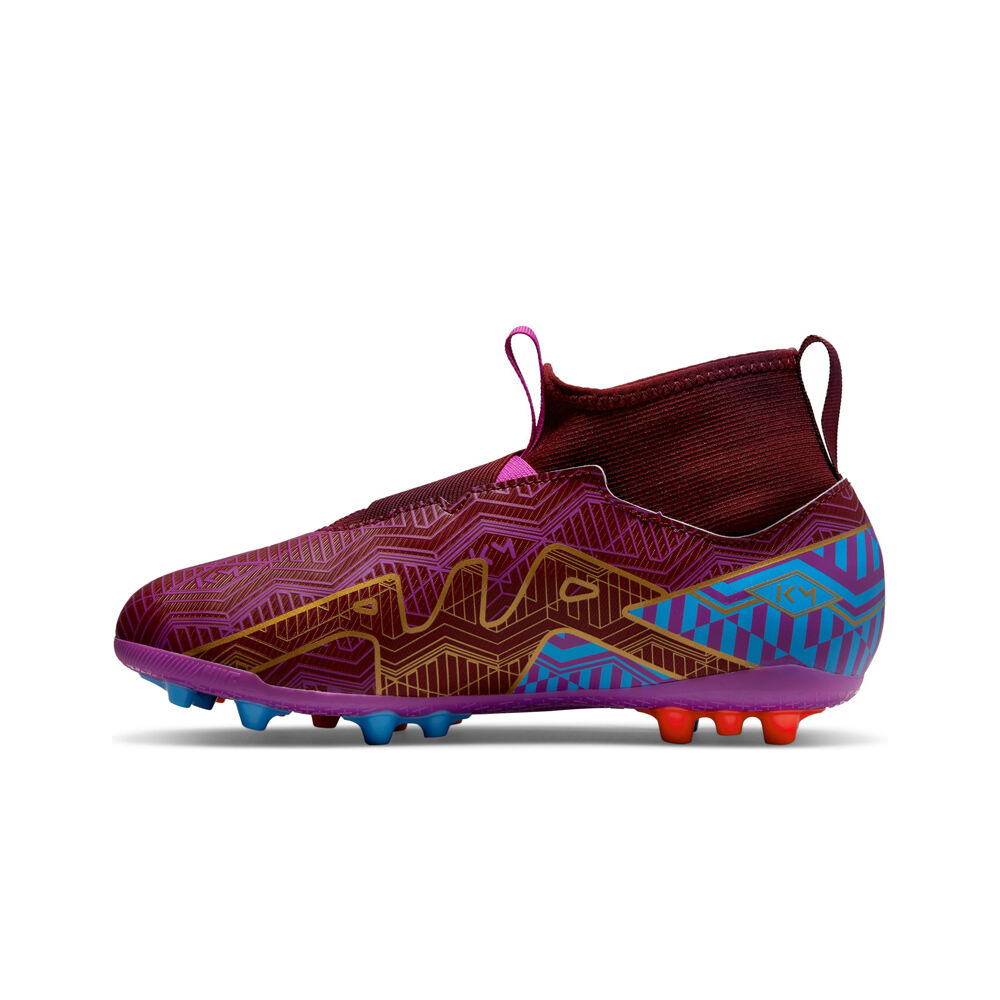 Nike botas de futbol niño cesped artificial MERCURIAL ZOOM SUPERFLY 9 ACADEMY lateral interior