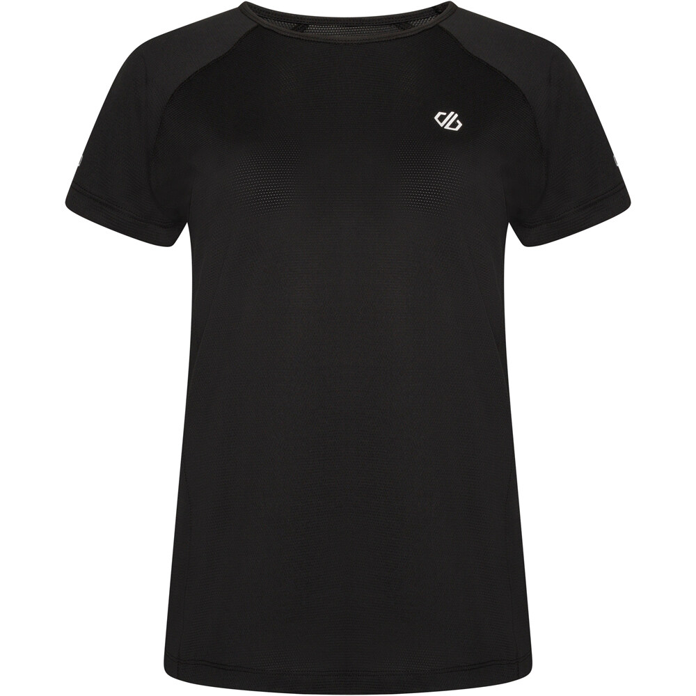 Corral tee camiseta entrenamiento manga corta mujer Negro (16)
