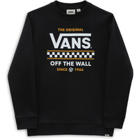 Vans sudadera niño STACKTON CREW-B vista frontal