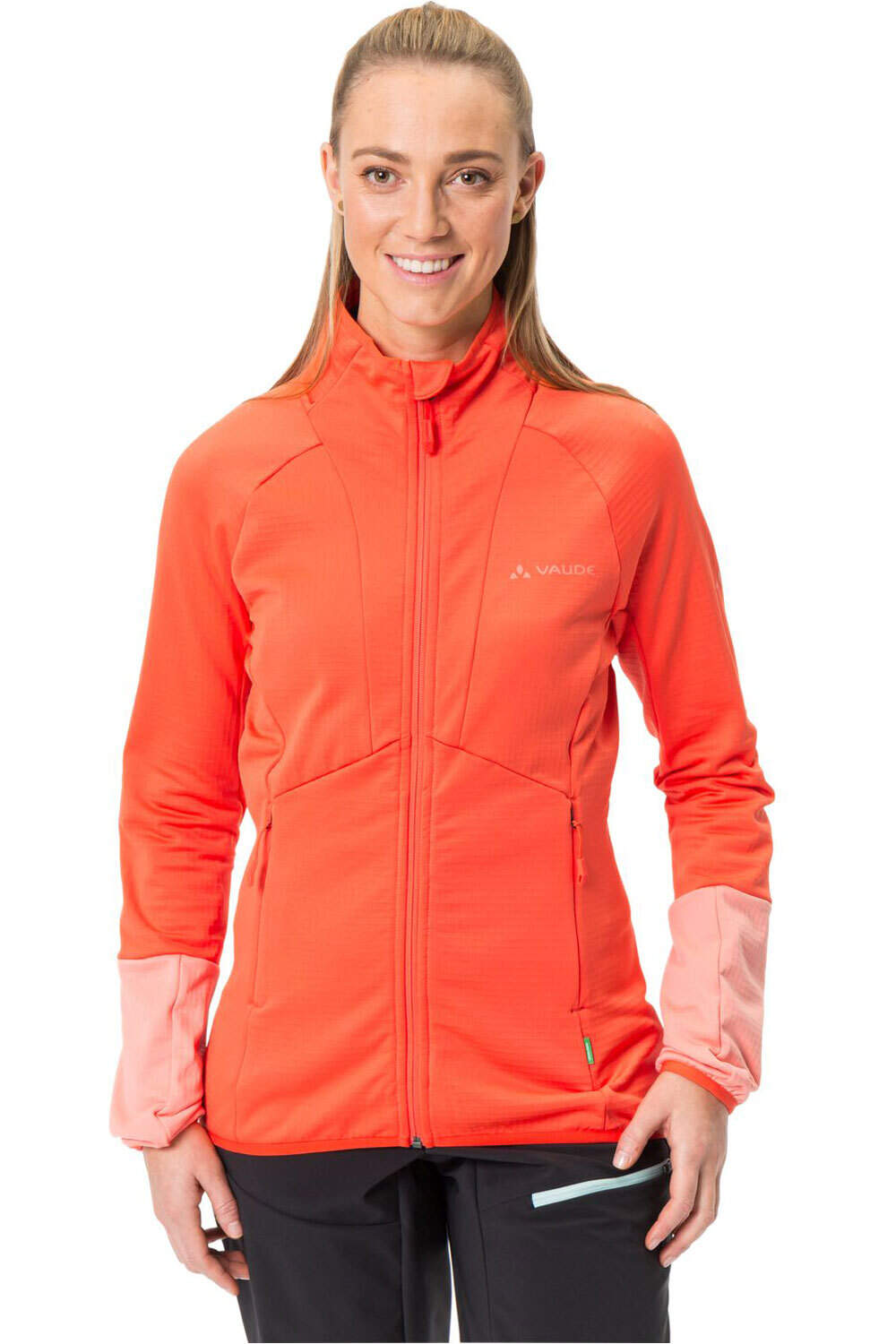 Vaude forro polar mujer MONVISO FLEECE FZ JACKET vista frontal