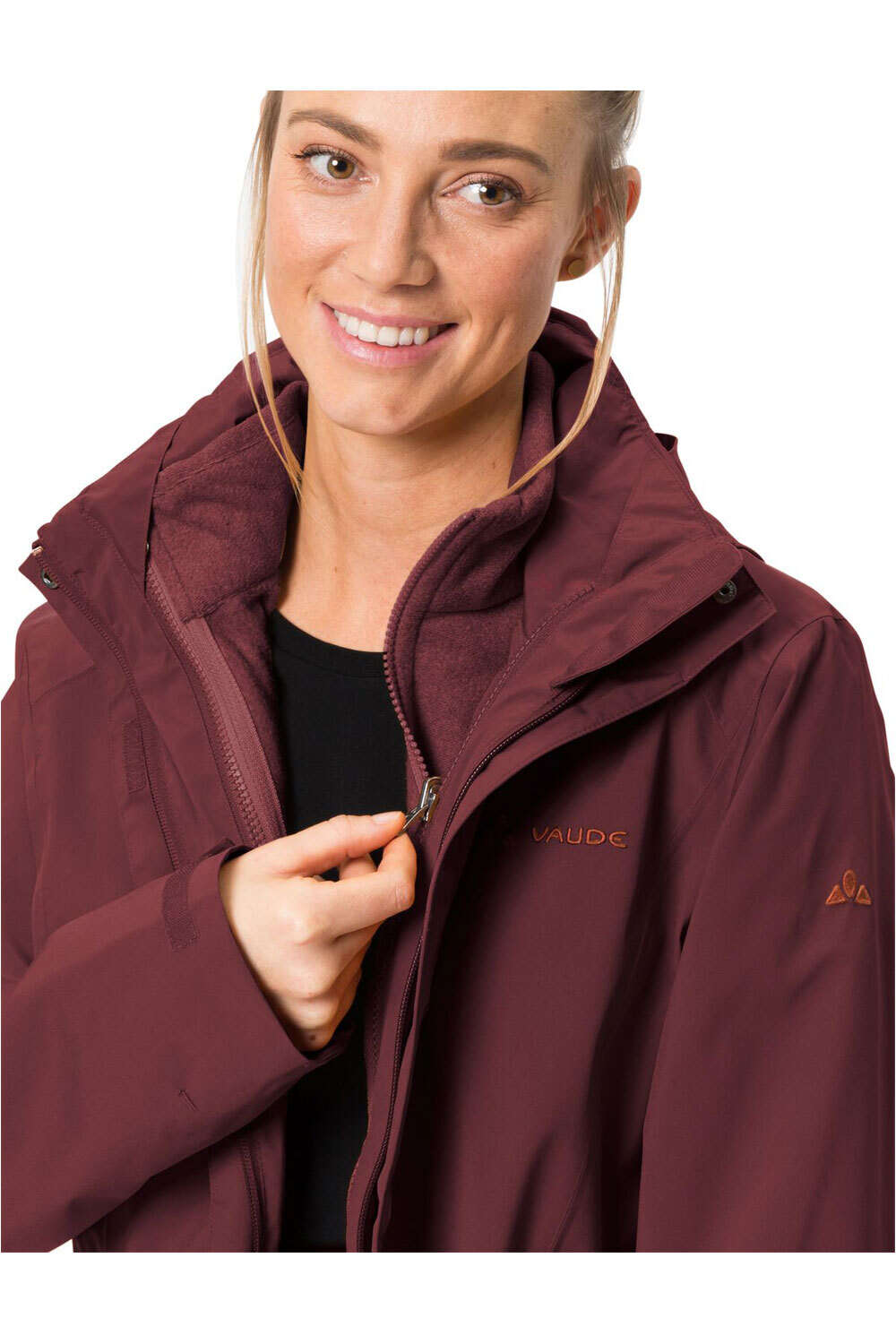 Vaude chaqueta impermeable insulada mujer ROSEMOOR 3IN1 JACKET 03