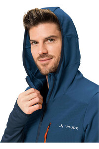 Vaude forro polar hombre MONVISO HOODED GRID FLEECE vista detalle