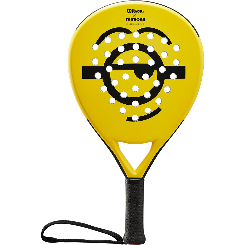 Wilson pala pádel niño MINIONS FACE BLADE JR PADEL 0 vista frontal