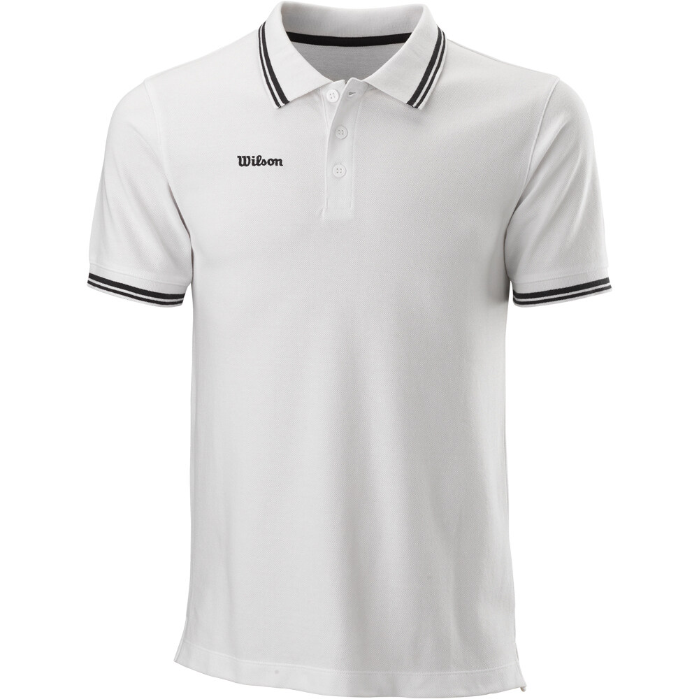 Wilson polo tenis manga corta hombre TEAM II COTTON POLO vista frontal