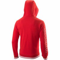 Wilson sudadera tenis hombre TEAM II FZ HOODY vista trasera