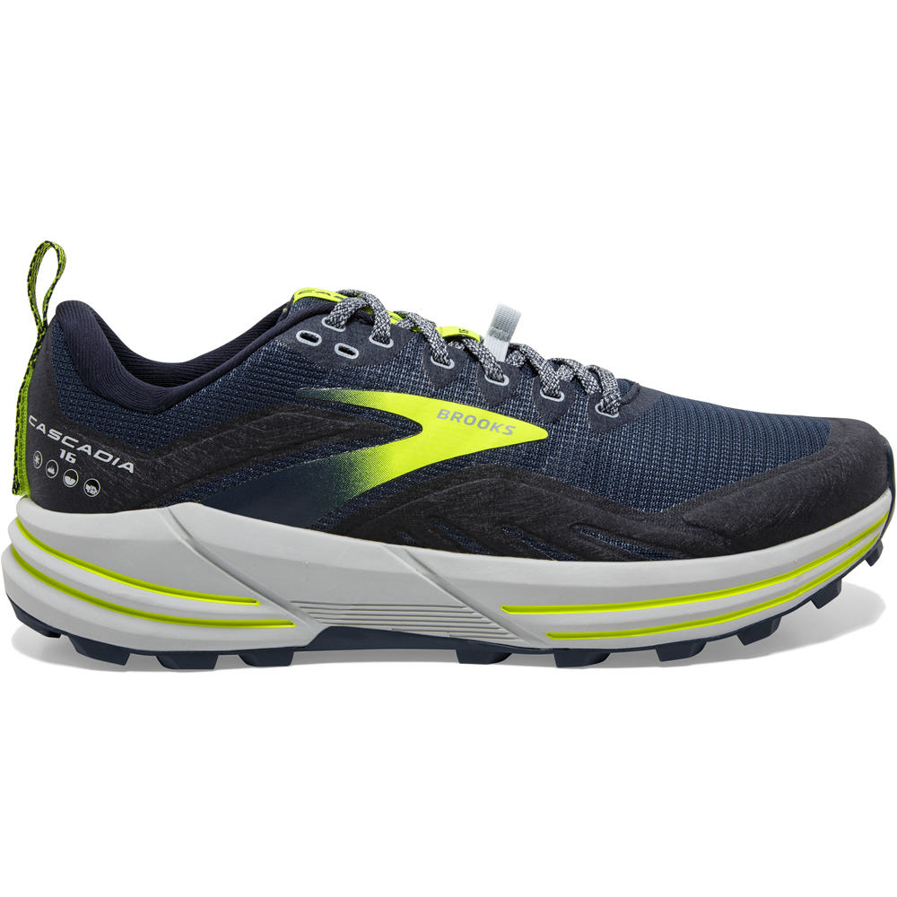 Brooks zapatillas trail hombre CASCADIA 16 lateral exterior