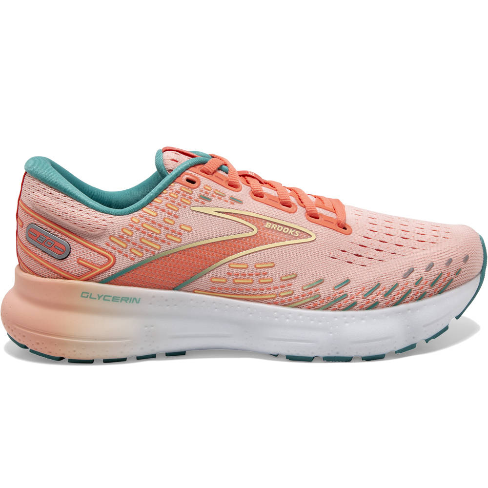 Brooks zapatilla running mujer Glycerin 20 lateral exterior