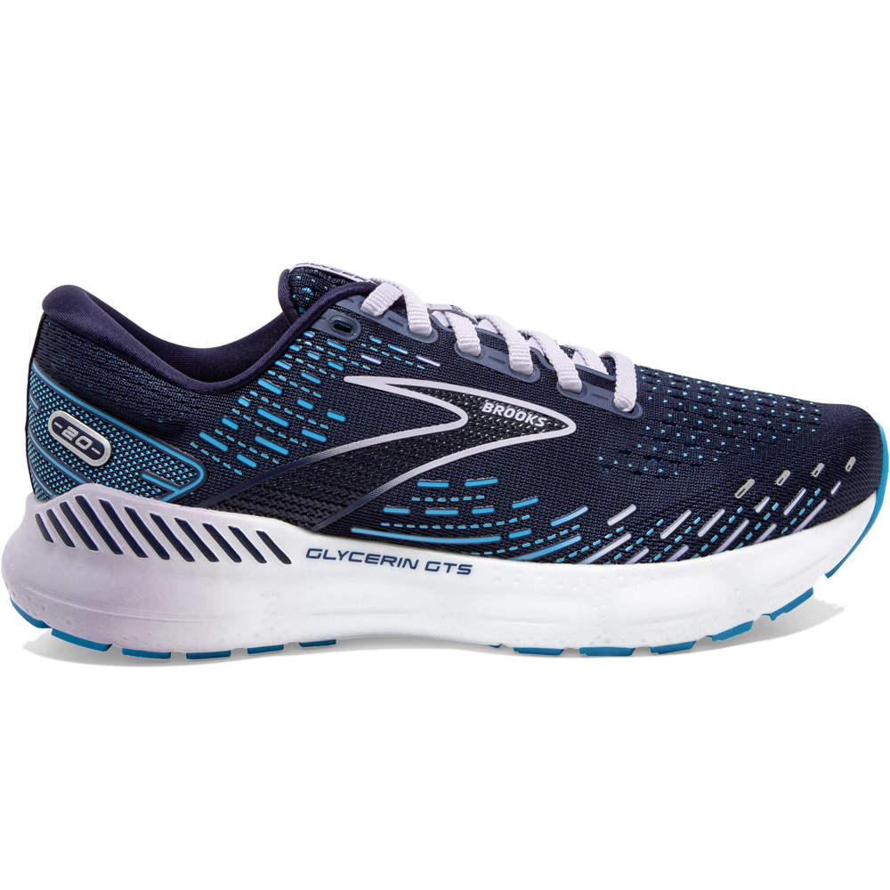 Brooks zapatilla running mujer GLYCERIN GTS 20 lateral exterior