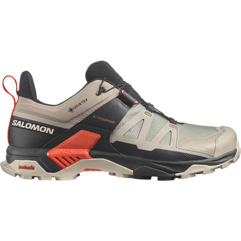 Salomon zapatilla trekking hombre X ULTRA 4 GORE TEX lateral exterior