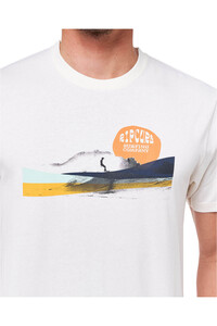 Rip Curl camiseta manga corta hombre DOWN THE LINE STRIPE S/S TEE vista detalle