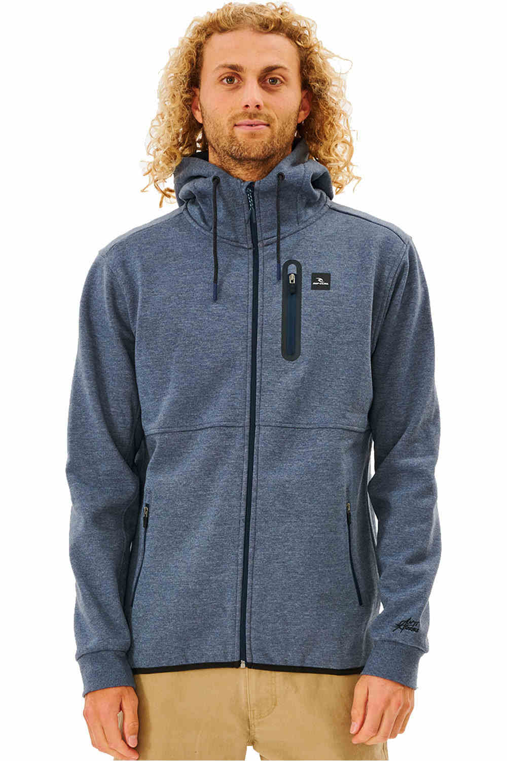 Rip Curl chaquetas hombre ANTI SERIES DEPARTED ZIP THR vista frontal