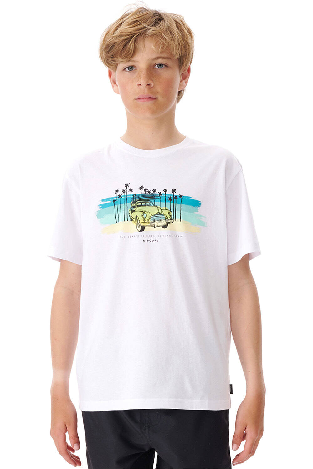 Rip Curl camiseta manga corta niño SEARCH TRIP TEE vista frontal