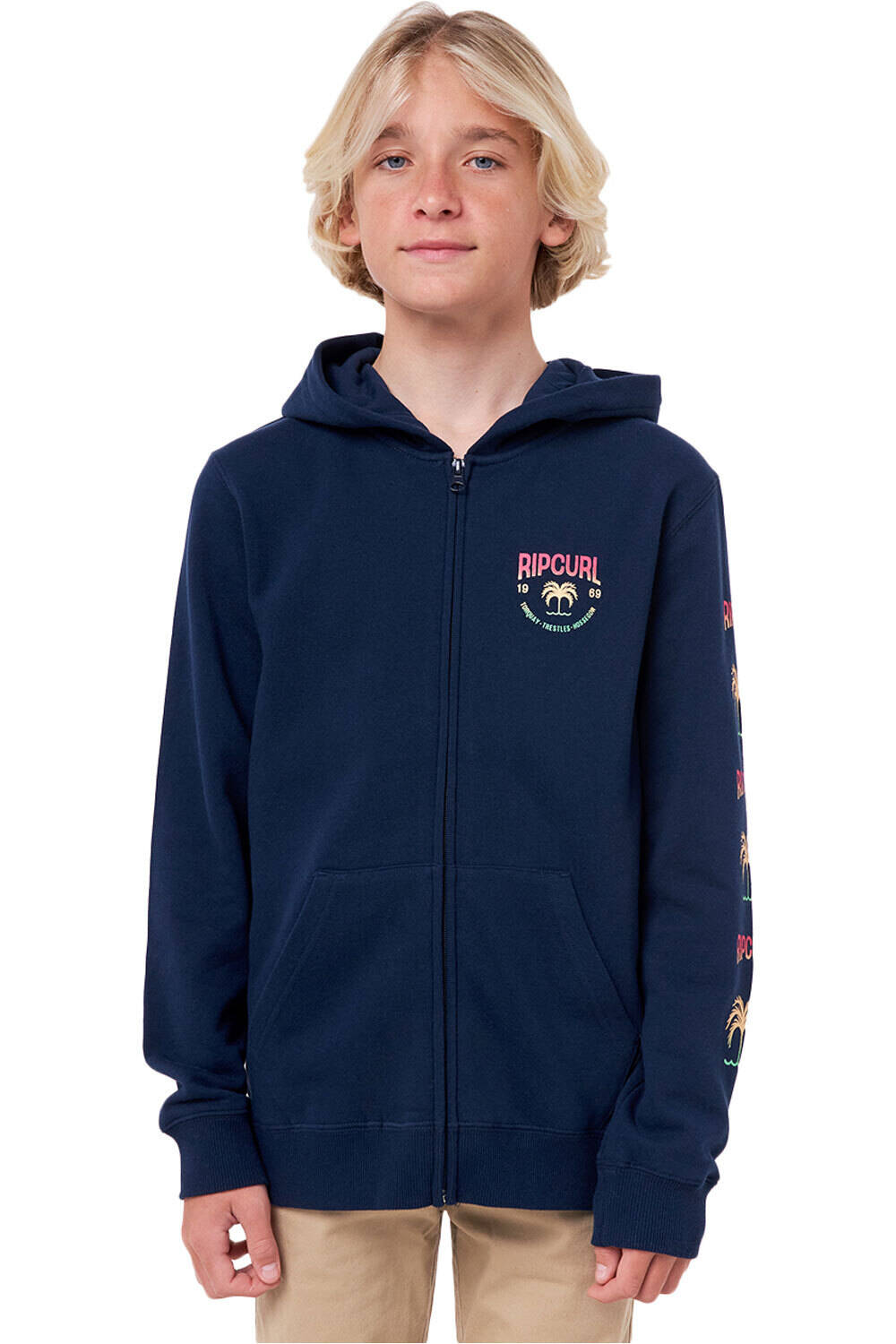 Rip Curl sudadera niño DESTI ZIP THRU HOOD vista frontal