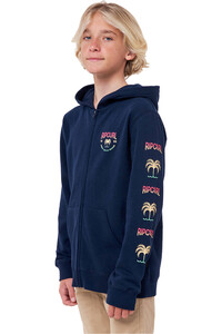 Rip Curl sudadera niño DESTI ZIP THRU HOOD vista detalle