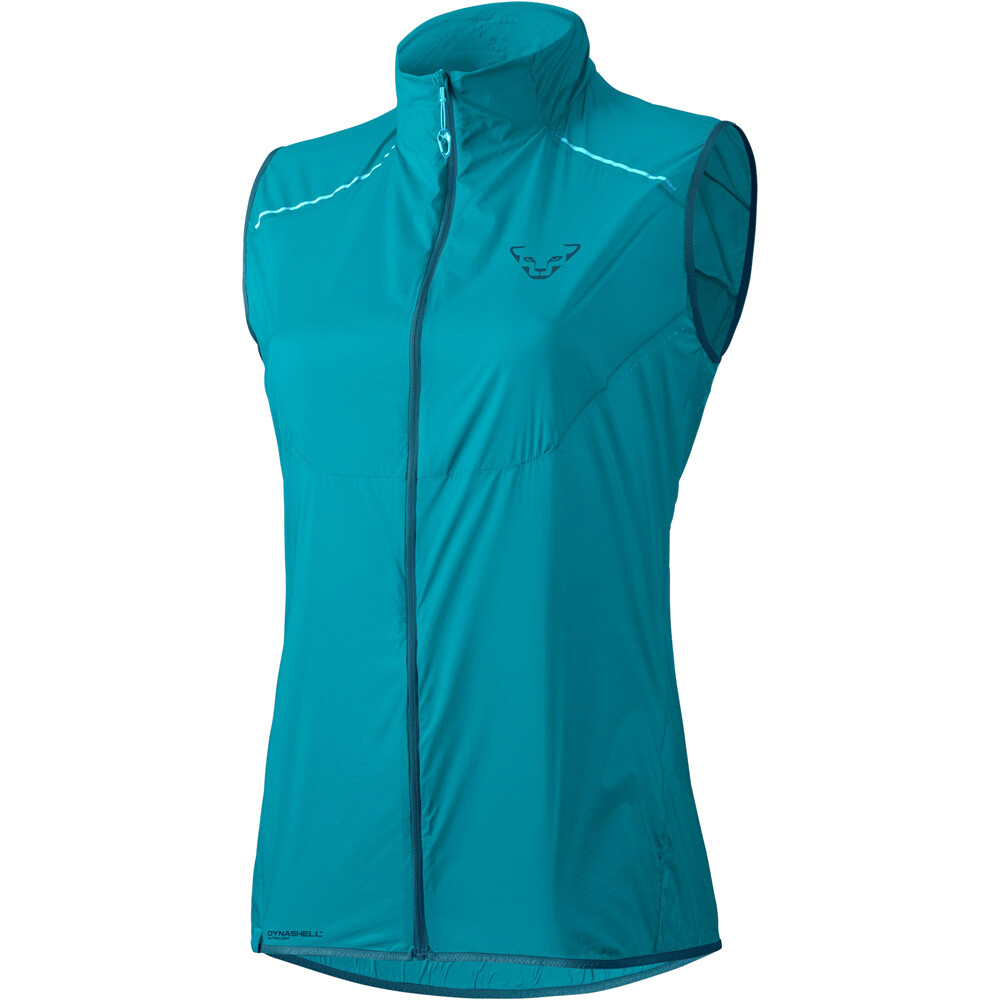 Dynafit CHAQUETA TRAIL RUNNING MUJER VERT WIND W VST 49 vista frontal