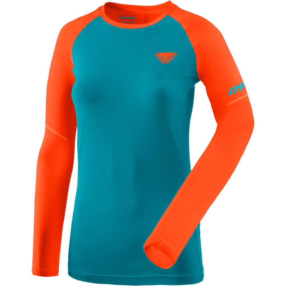 Dynafit camisetas trail running manga larga mujer ALPINE PRO W L/S TEE vista detalle