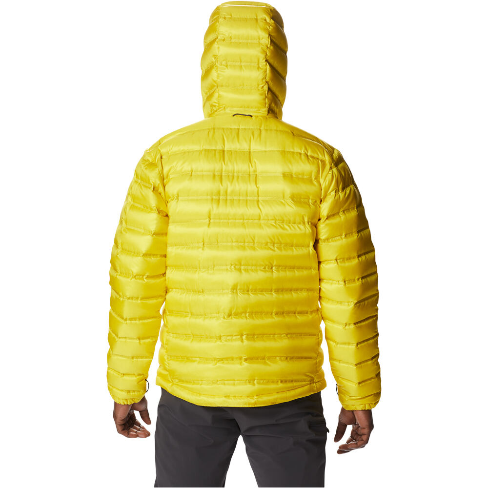 Columbia chaqueta outdoor hombre PEBBLE PEAK DOWN HOODED JACKET vista trasera