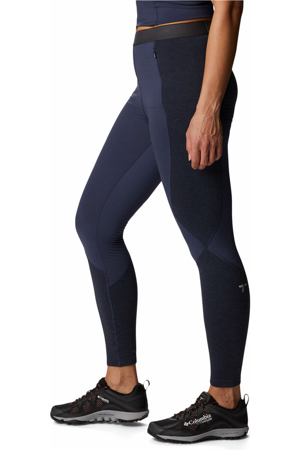 Columbia malla larga mujer TITAN PASS HELIX LEGGING vista frontal