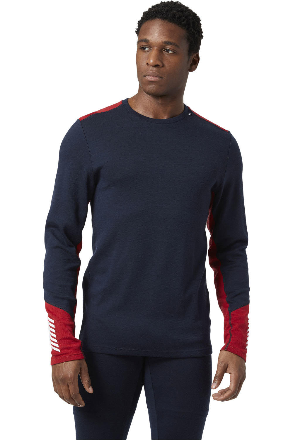 Helly Hansen camiseta térmica manga larga hombre LIFA MERINO MIDWEIGHT CREW vista frontal