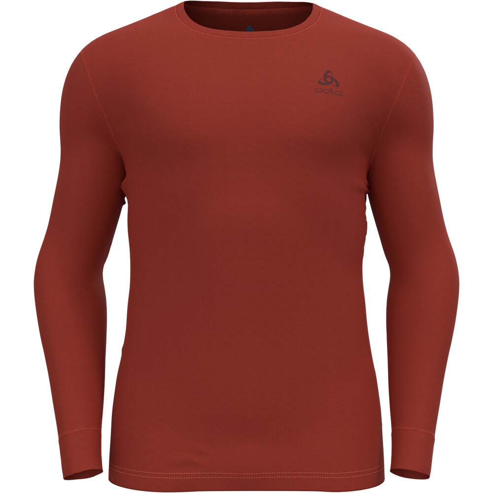 Odlo top crew neck l/s merino 200 camiseta térmica manga larga hombre