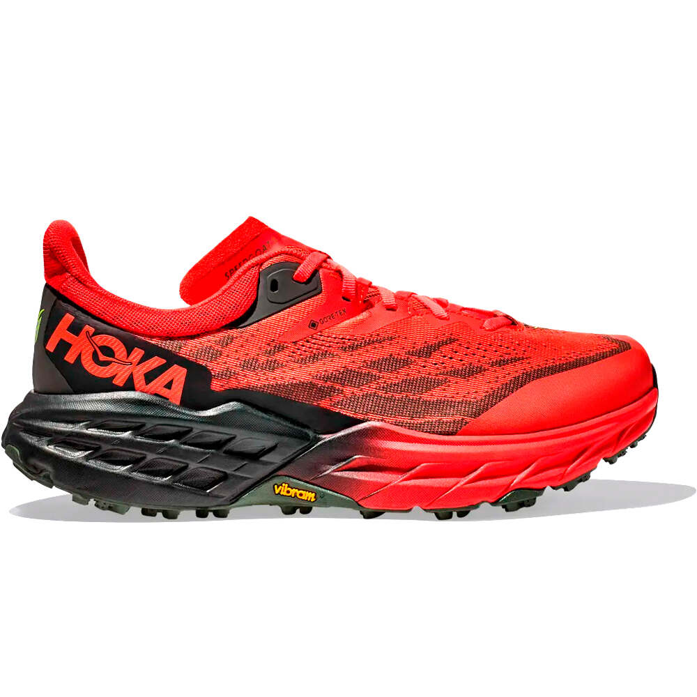 Hoka Speedgoat 5 Gore Tex rojo zapatillas trail running hombre