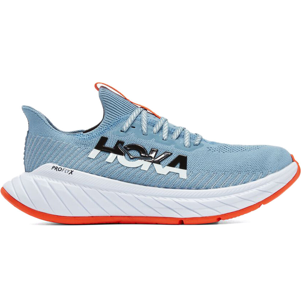 Hoka zapatilla running hombre CARBON X 3 lateral exterior