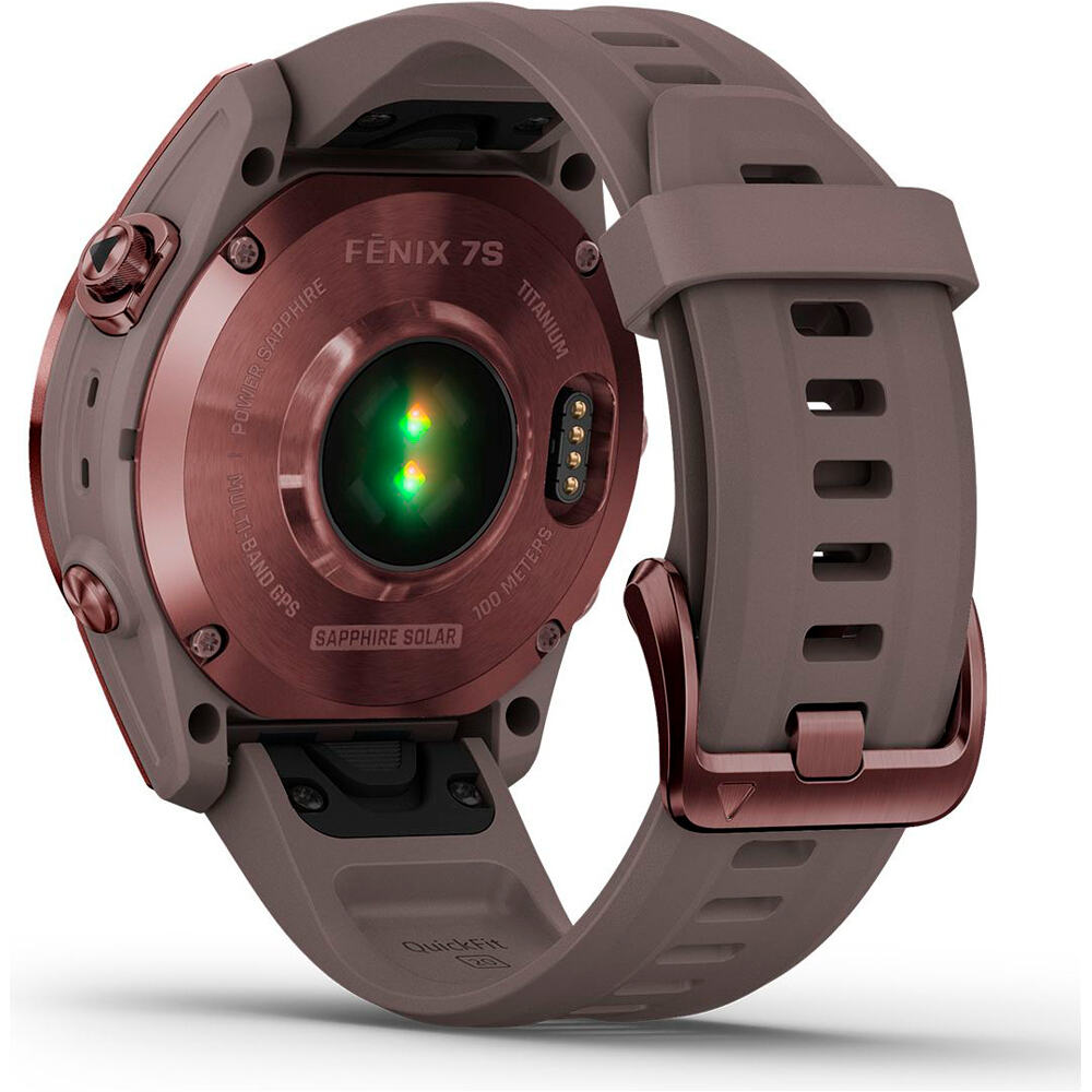 Garmin pulsómetros con gps FENIX 7S Sapphire Dark Bronze Ti Shale G 01