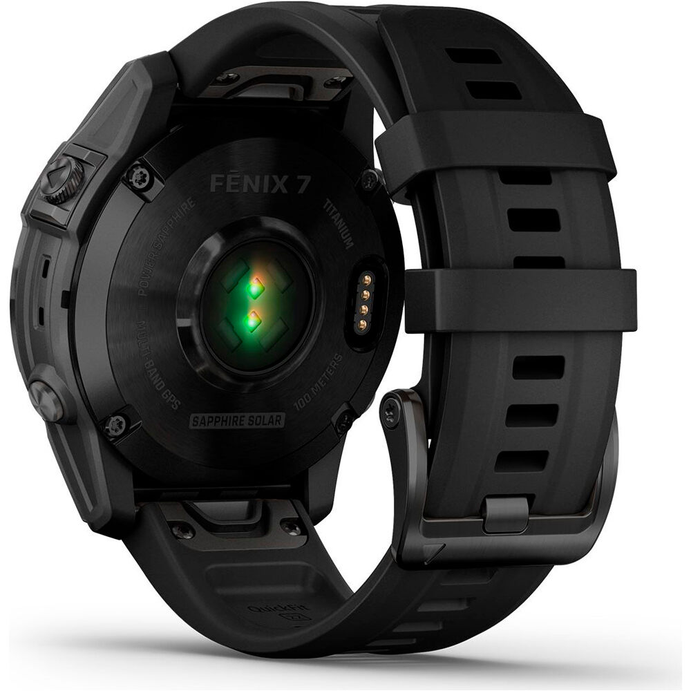 Garmin pulsómetros con gps FENIX 7 Sapphire Black DLC Ti Black Band 01