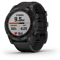 Garmin pulsómetros con gps FENIX 7 Sapphire Black DLC Ti Black Band 02